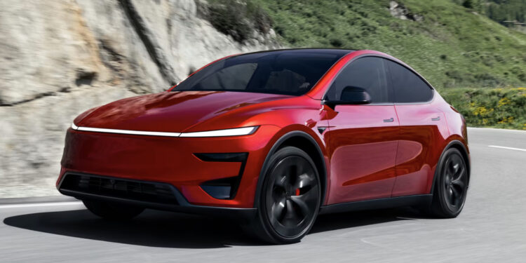 This is the new Tesla Model Y Performance, available now in Europe