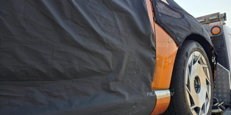 A Mysterious Sighting: Genesis GV90 Prototype in Magma Orange