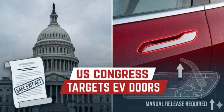 US Congress introduces ‘SAFE Exit Act’ targeting Tesla door handles after claiming 15 deaths